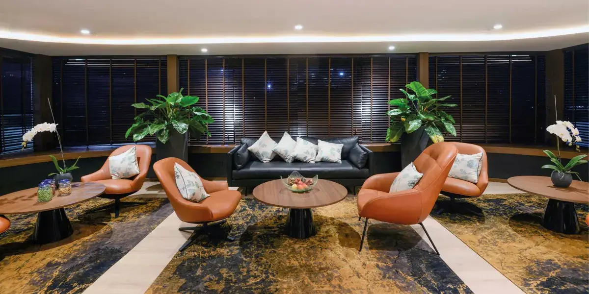 The Lotus Lounge on the Emerald Harmony river cruise ship