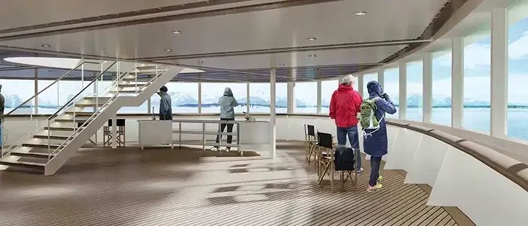 MS Roald Amundsen: Interior Observation Deck
