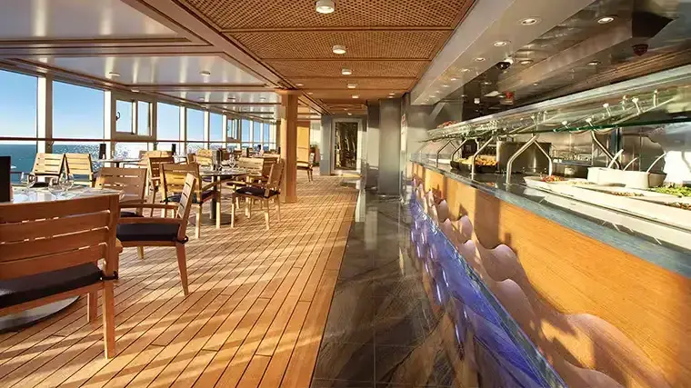 Oceania Marina Waves Grill poolside restaurant