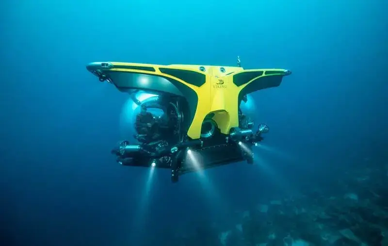 A submarine from a Viking cruise ship