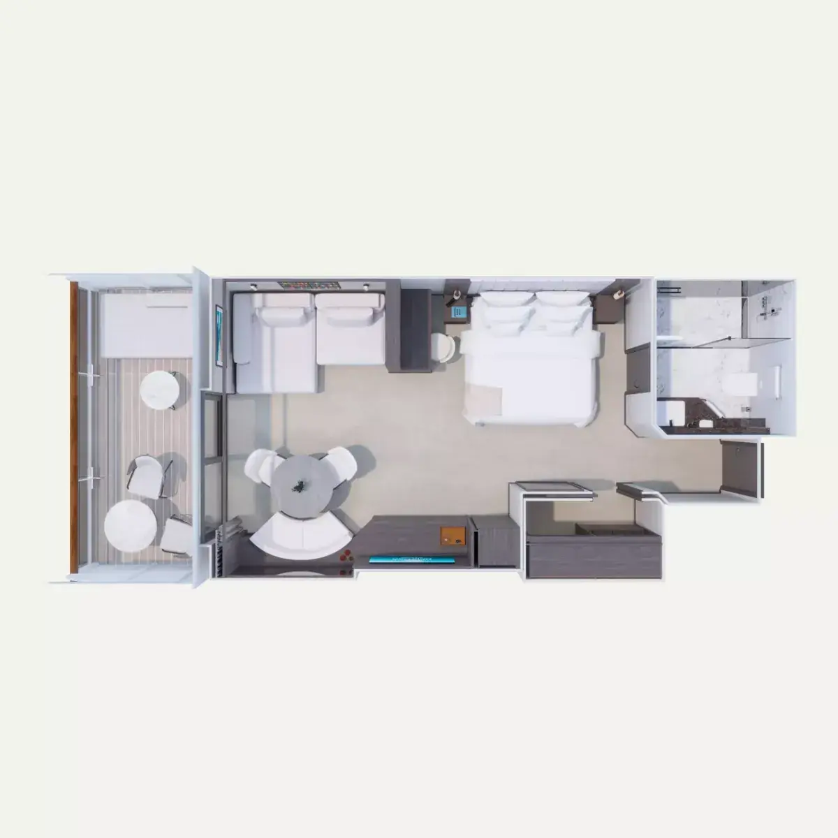 Floorplan of a Penthouse aboard Explora III