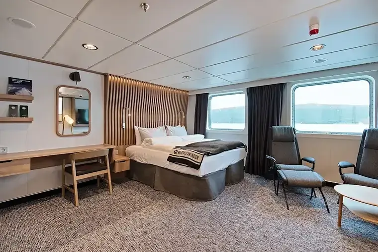 MS Roald Amundsen: TY Wheelchair Outside Cabin