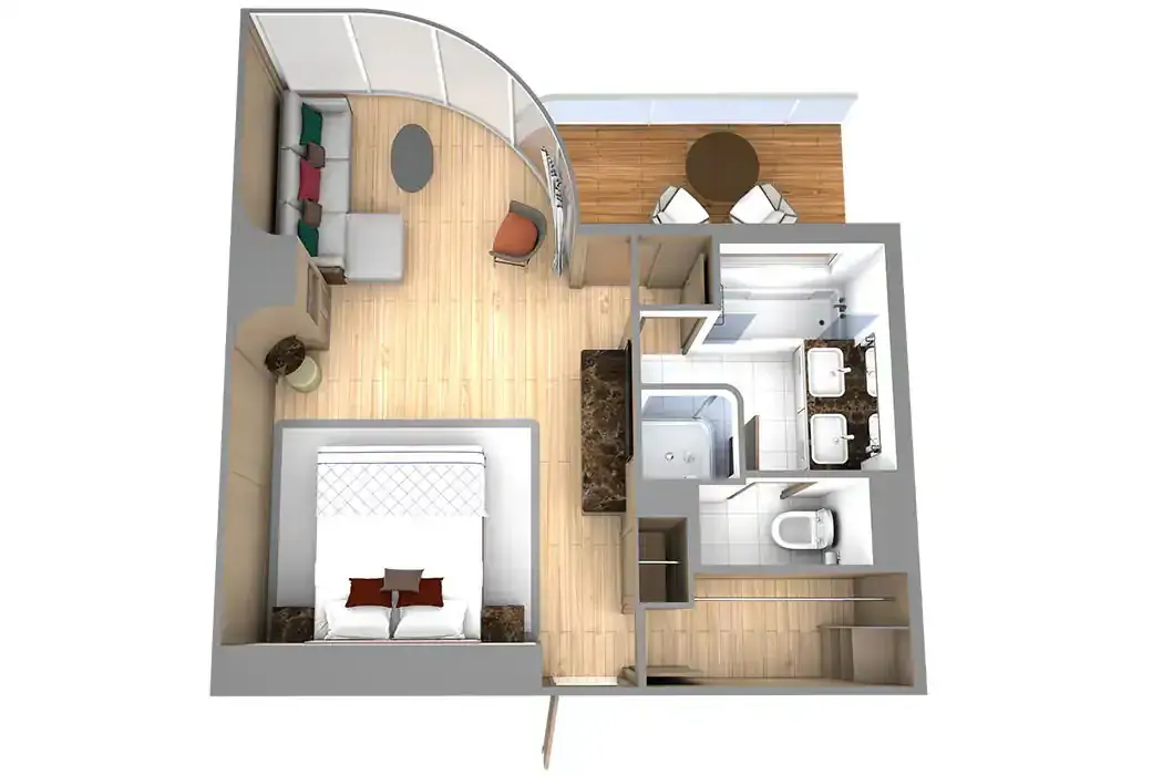 Panorama Penthouse Suite aboard Seabourn Venture and Seabourn Pursuit