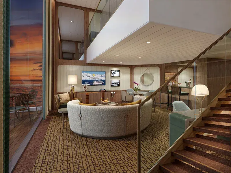 Wintergarden Suite aboard Seabourn Venture and Seabourn Pursuit