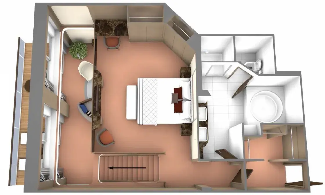 Wintergarden Suite aboard Seabourn Venture and Seabourn Pursuit