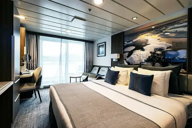 Sylvia Earle Balcony Stateroom Category A interior
