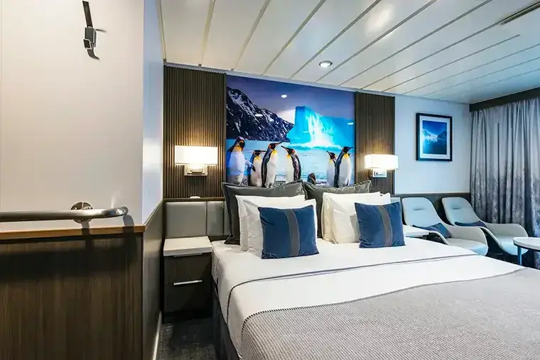 Sylvia Earle Balcony Stateroom Category B interior