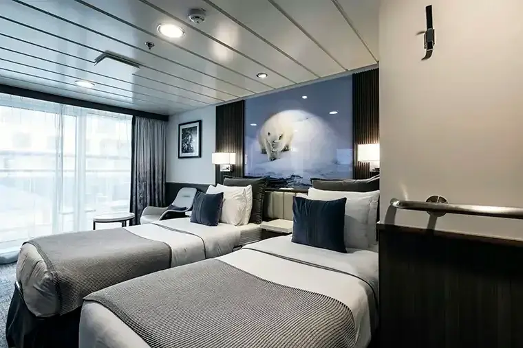 Sylvia Earle Balcony Stateroom Category C interior
