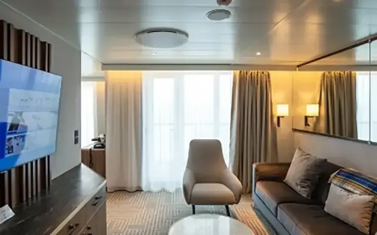 Quark Ultramarine Ultra Suite largest accommodation with walk-in closet and balcony