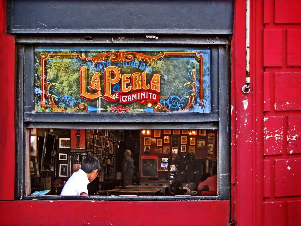 A colorful storefront in Buenos Aires, Argentina