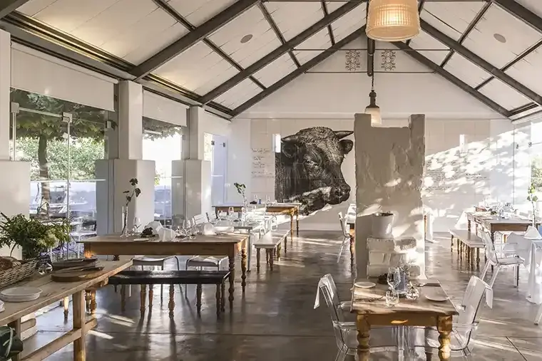 Babylonstoren dining pavilion