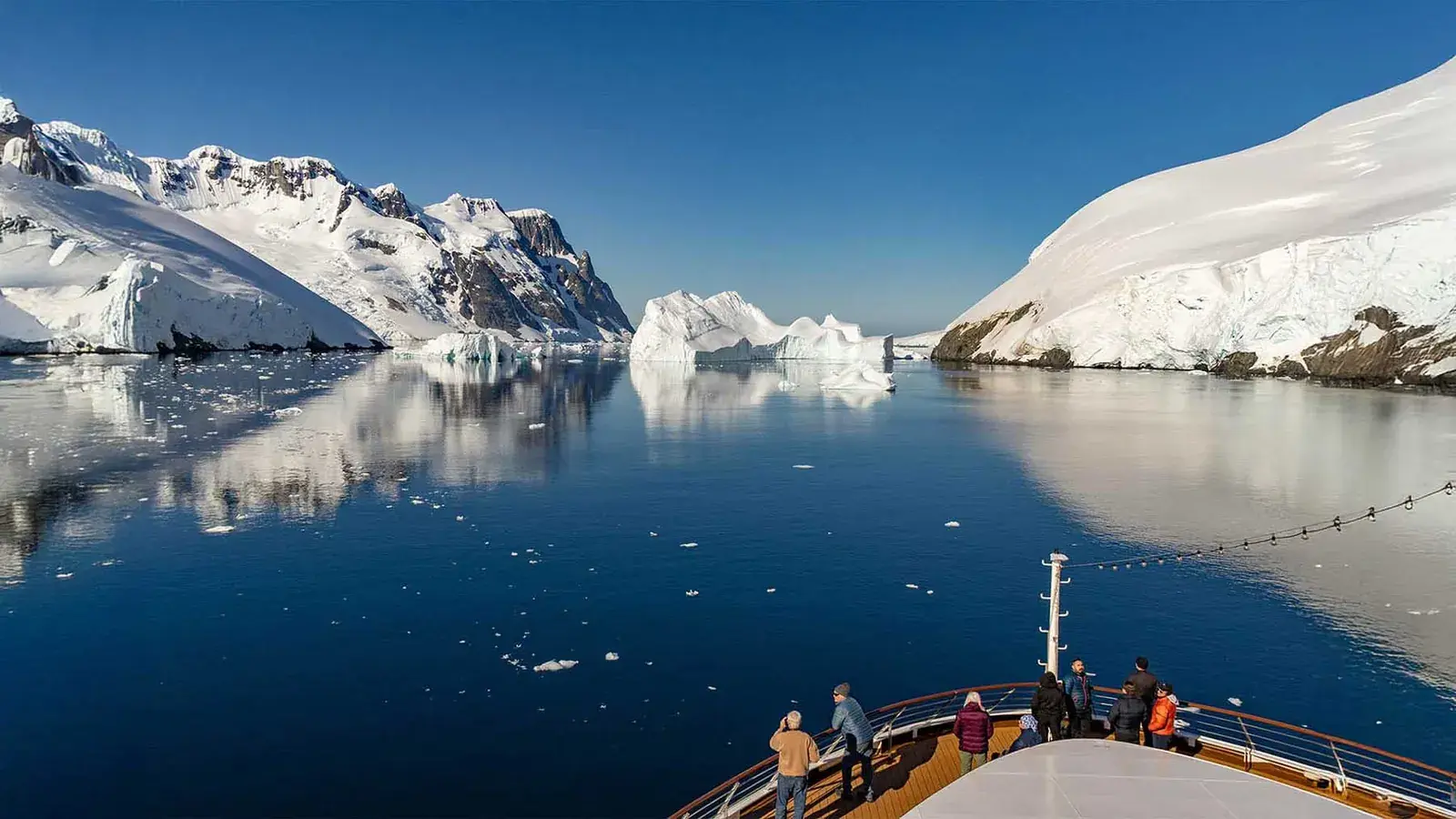 Atlas Ocean Voyages World Navigator cruises through Antarctica's Lamaire Channel