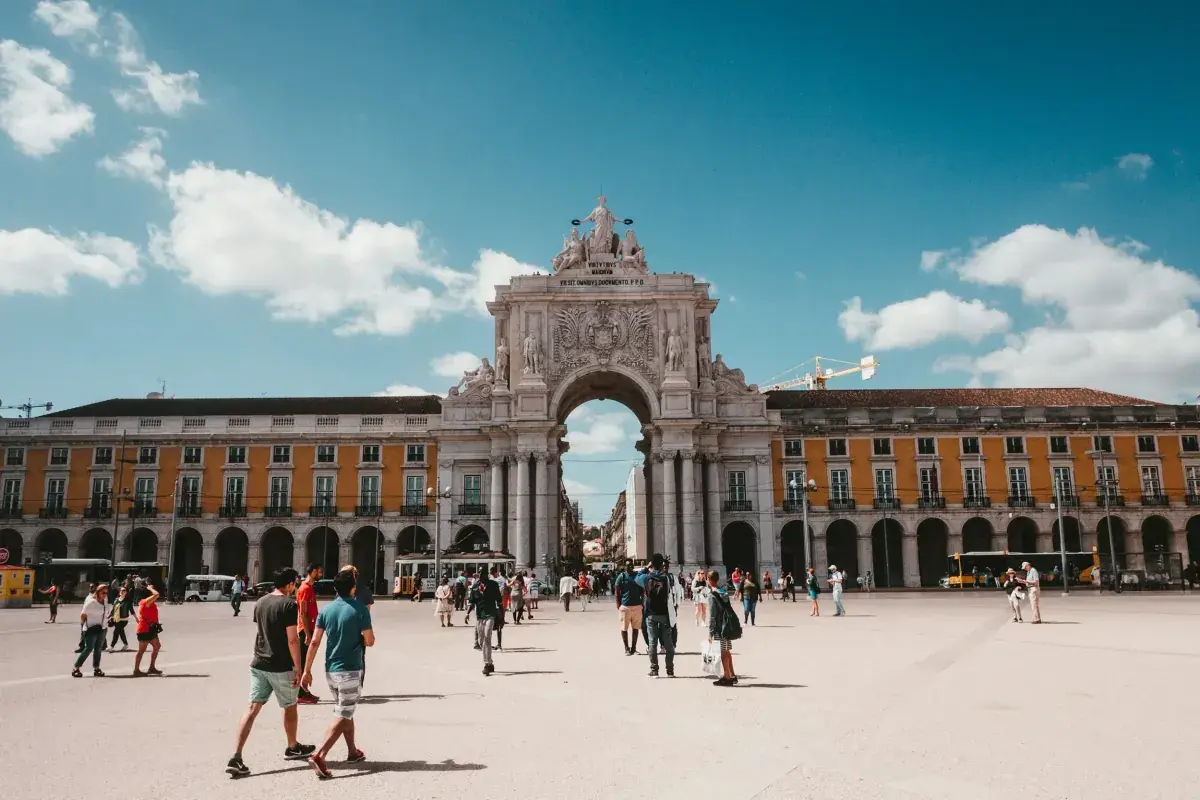 Architectural building in Lisbon, Portugal