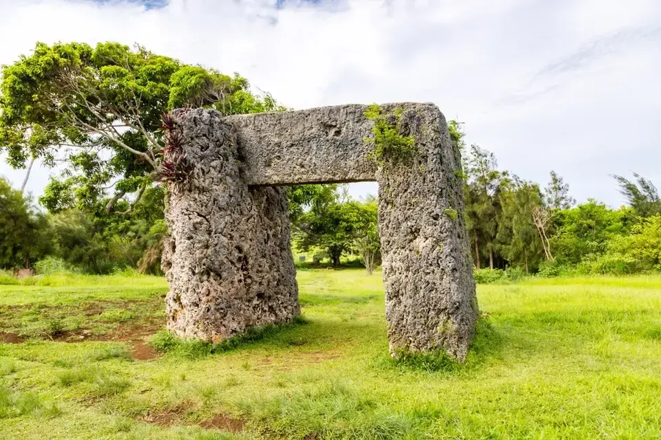 An ancient stone structure in Tonga