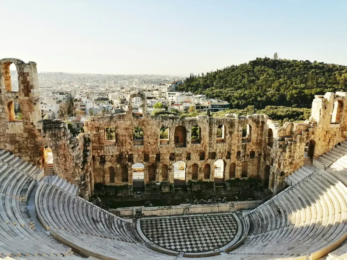 Ancient ruins in Athens, Greece