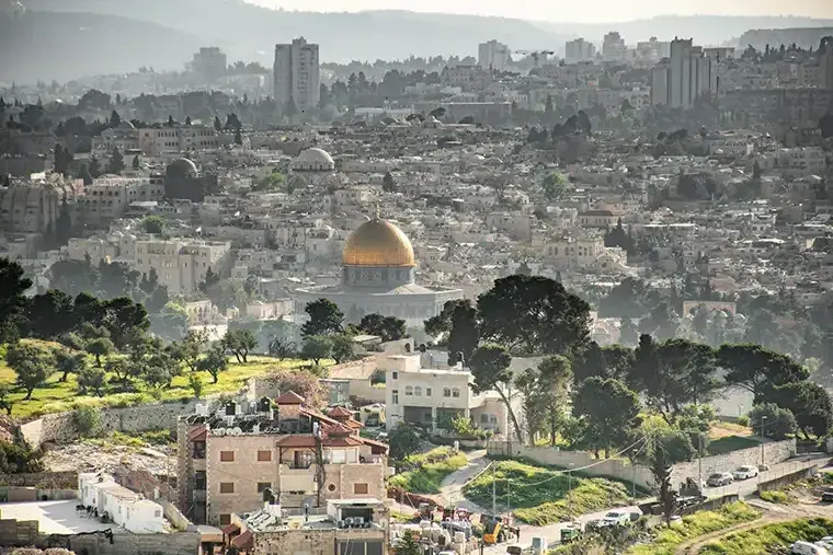 Aerial view of Jerusalem