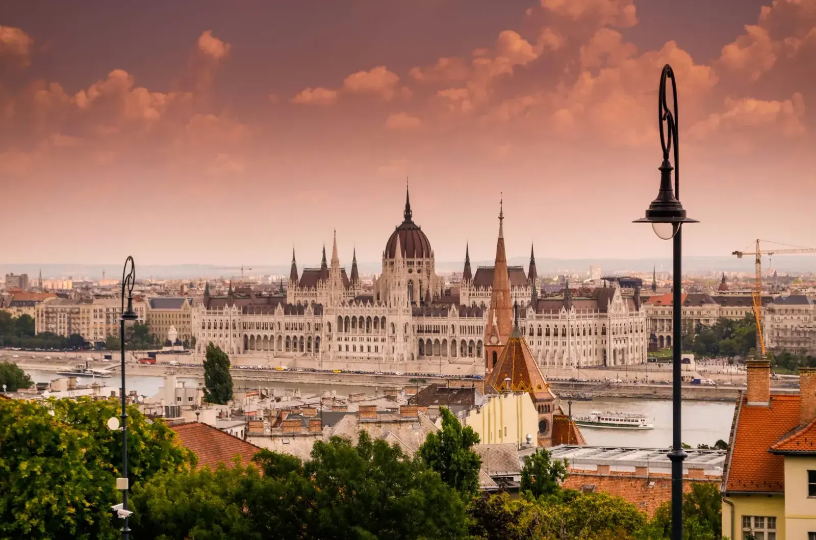 Budapest at sunset