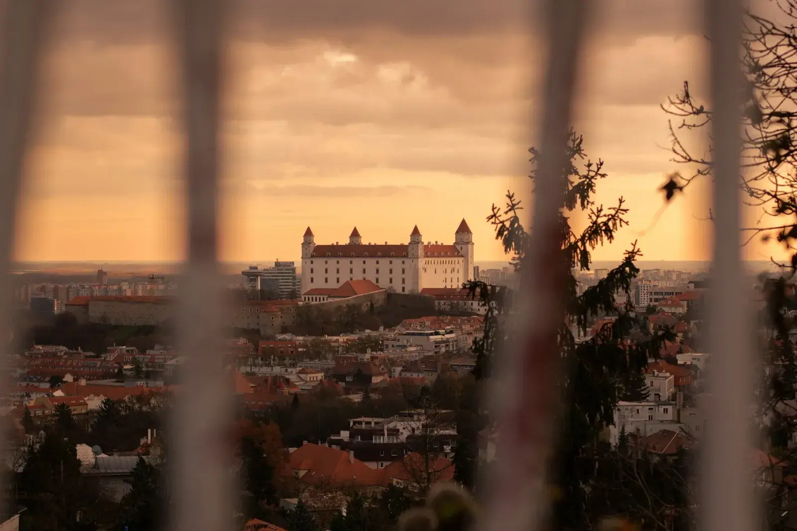 Bratislava Castle at sunset