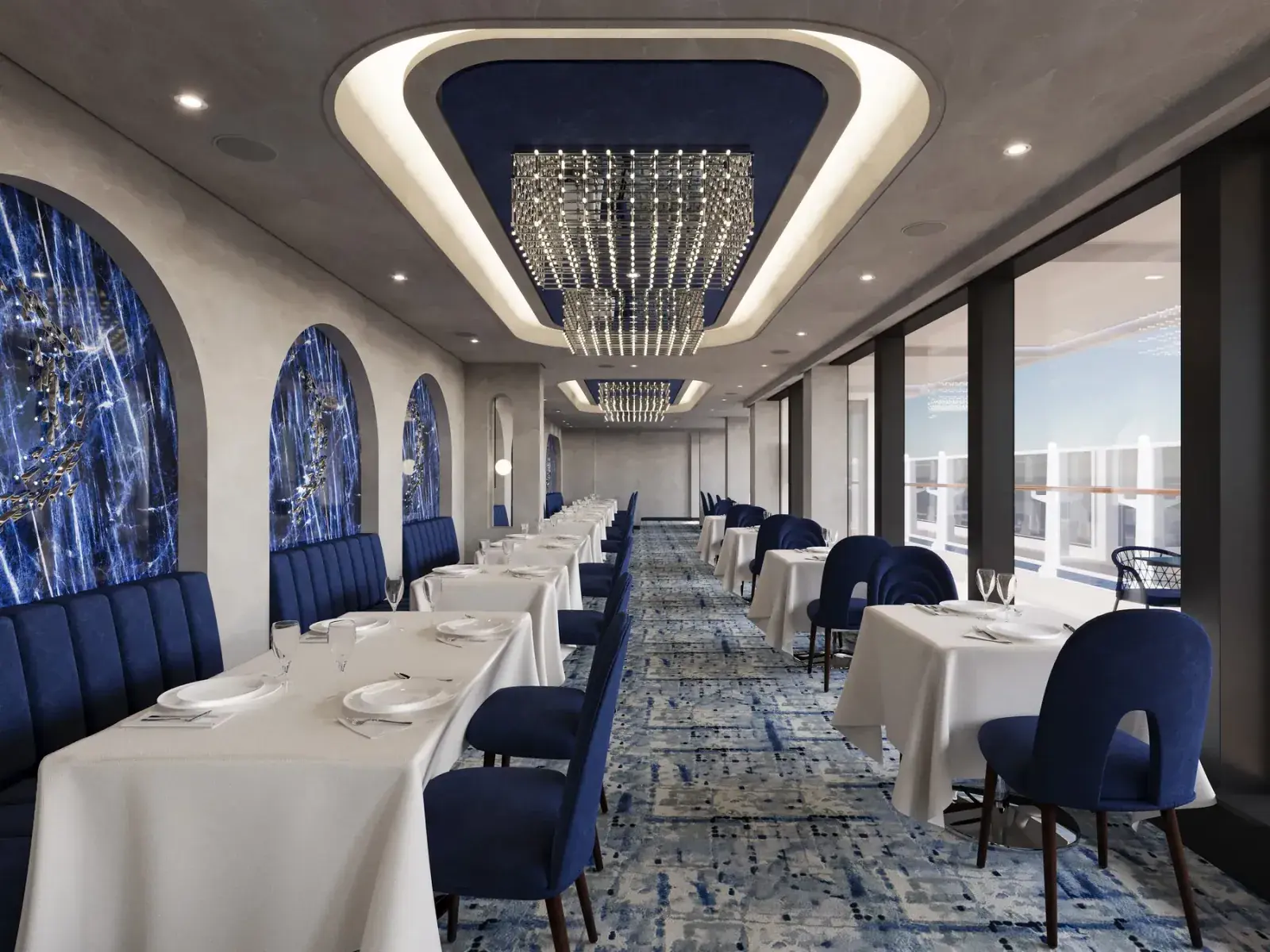 The Chef's Table restaurant aboard Explora III