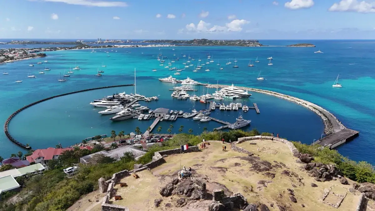 Marigot St Martin harbor