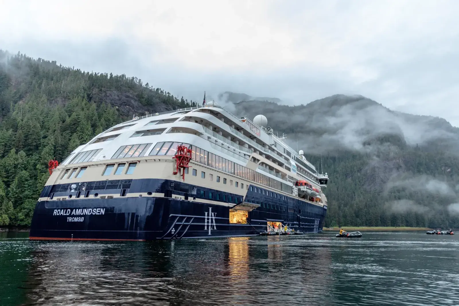 HX Expeditions MS Roald Amundsen in Alaska's Misty Fjords