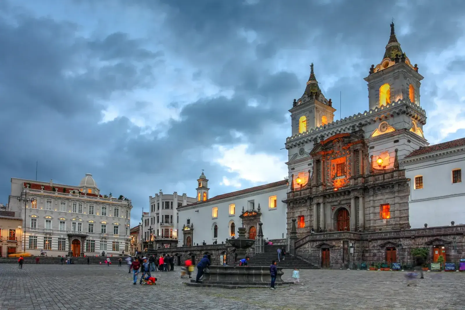 Historic city center for Old Town Quito, Ecuador