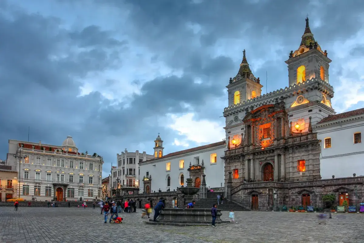 Historic city center for Old Town Quito, Ecuador