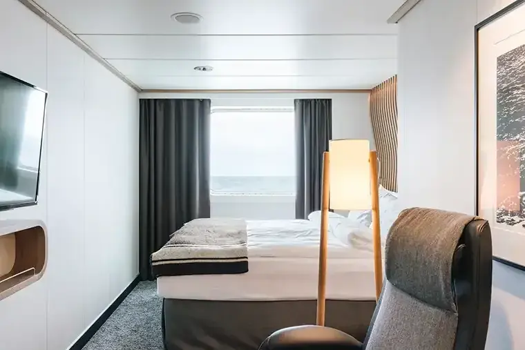 Cabin interior on the HX MS Fridtjof Nansen