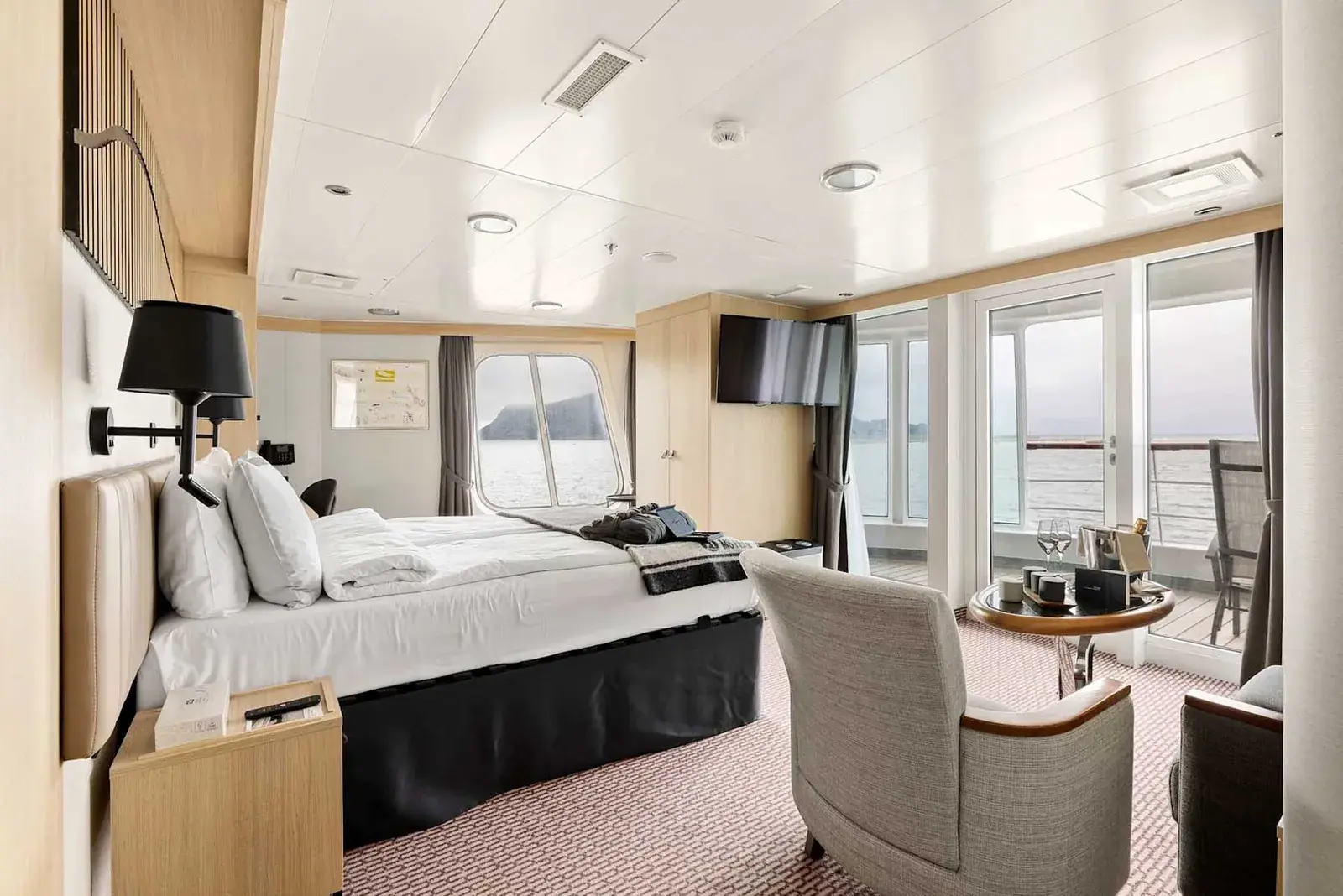 Guest suite on the MS Fram from HX Expeditions