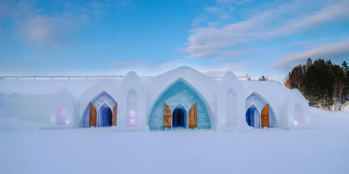 Hôtel de Glace exterior
