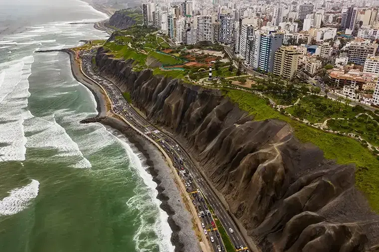 Costa Verde Lima aerial