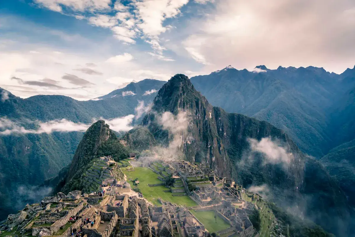 Aerial view of Machu Picchu