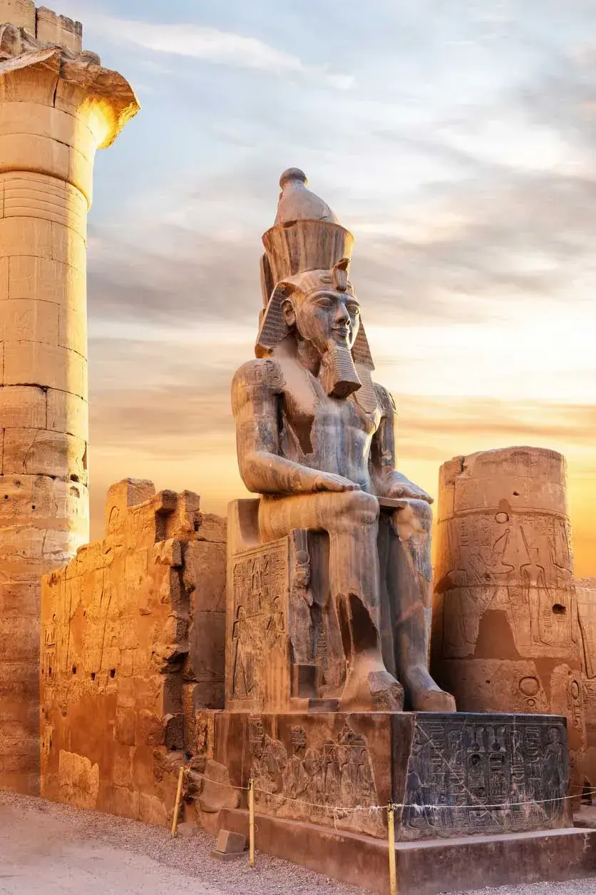 Ramesseum Temple of Pharaohs in Luxor