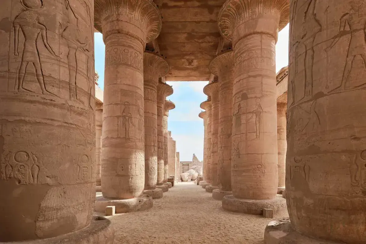 Ramesseum Temple of Pharaohs in Luxor
