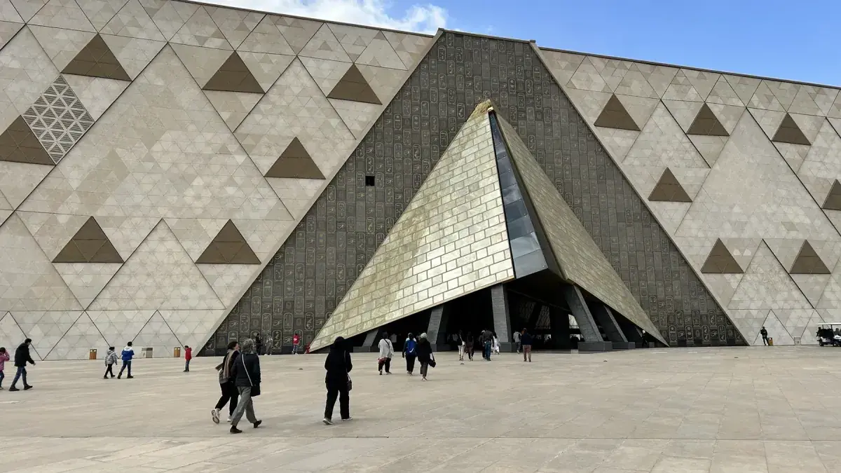 Exterior view of the Grand Egyptian Museum