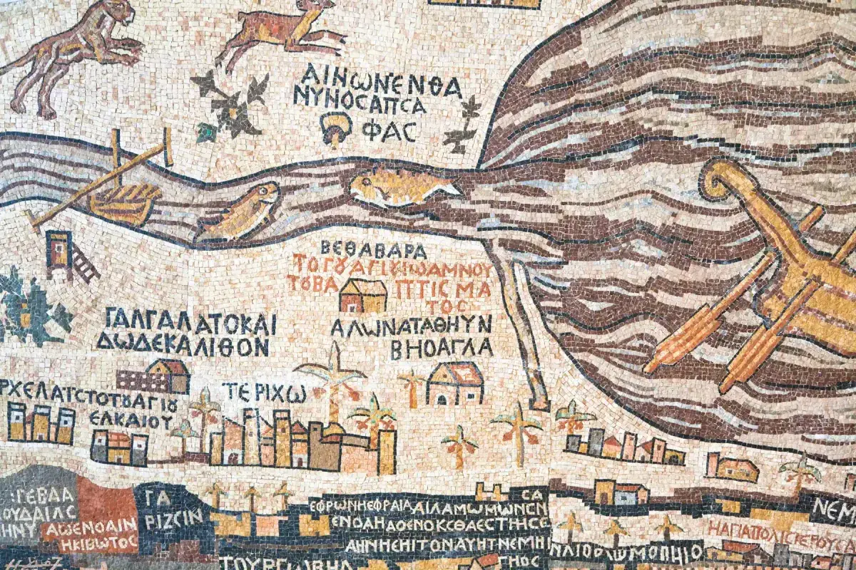 Madaba Mosaic Map in Jordan