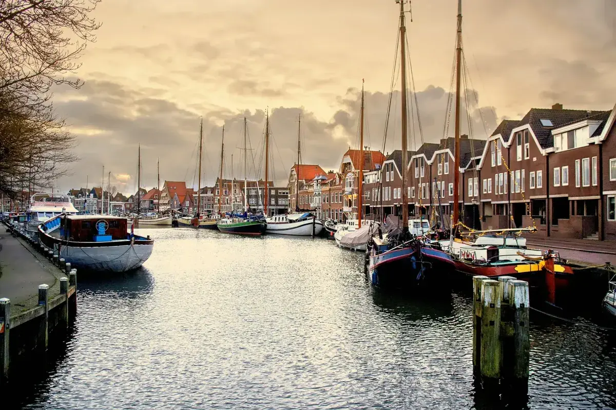 Hoorn harbor Dutch Golden Hour