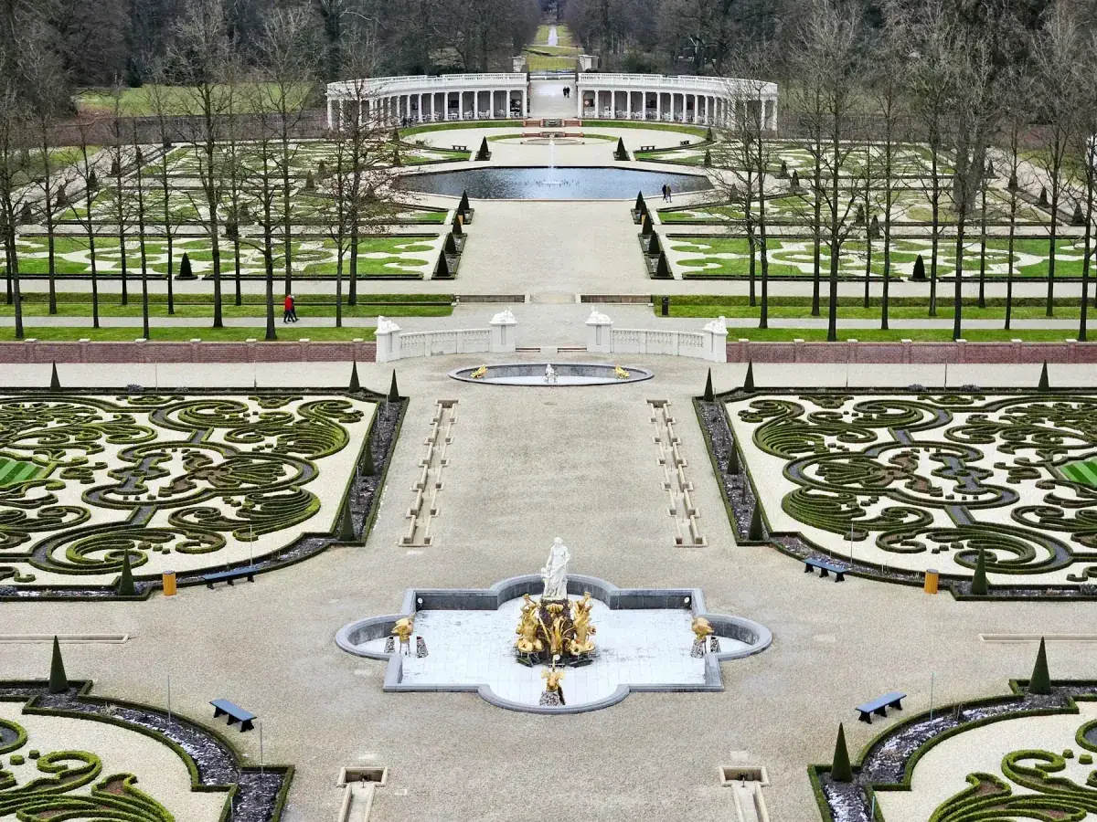 Paleis Het Loo gardens aerial