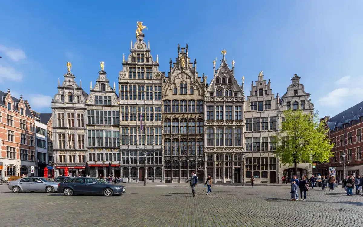 Antwerp Grote Markt guildhalls