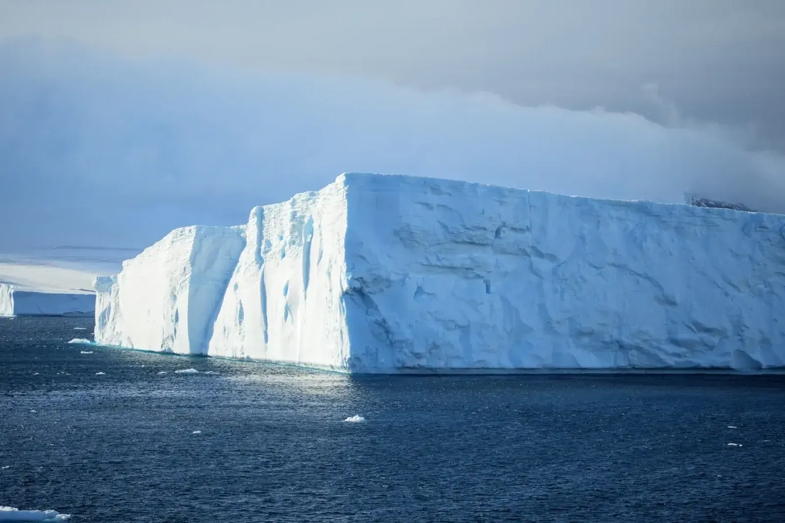 A massive iceberg in Antarctica
