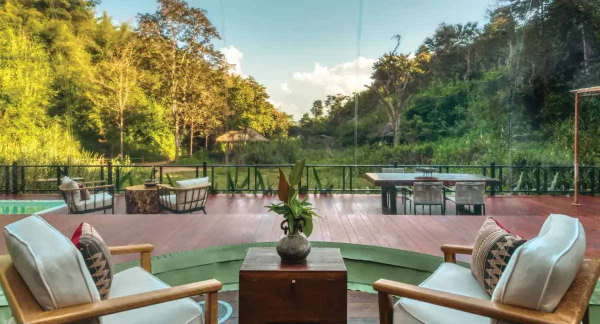 Anantara Golden Triangle jungle bubbles sitting room