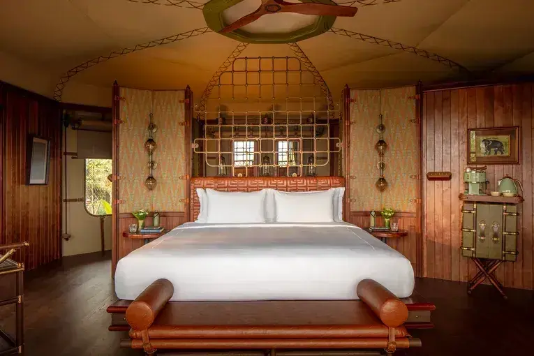 Anantara Golden Triangle Mekong Tent bedroom
