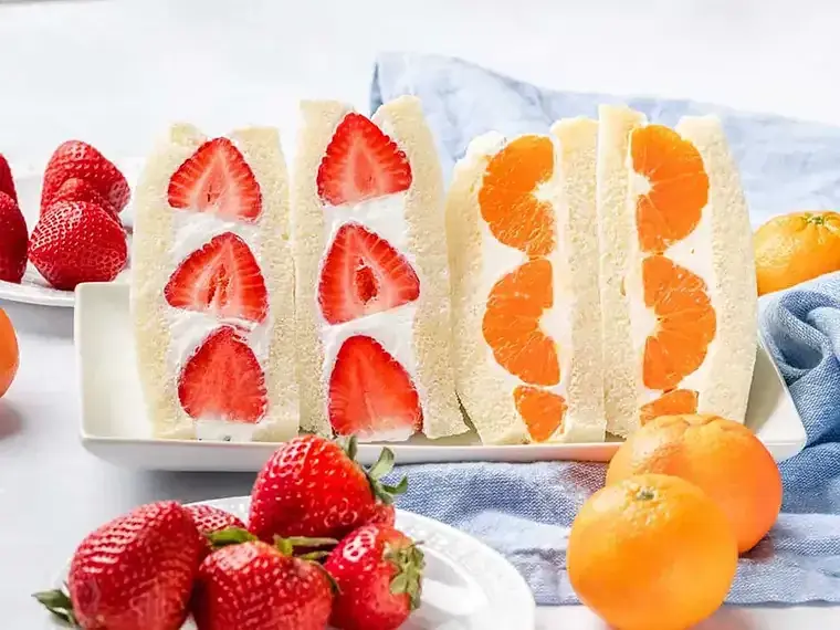 Japanese fruit sando strawberry