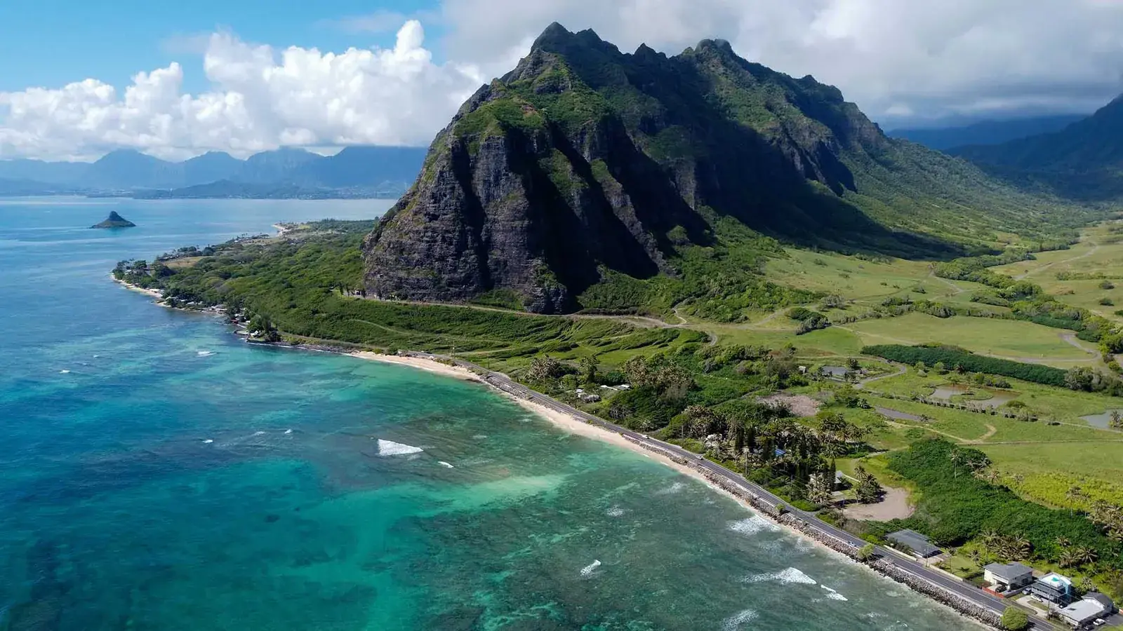 Kualoa Ranch aerial photo