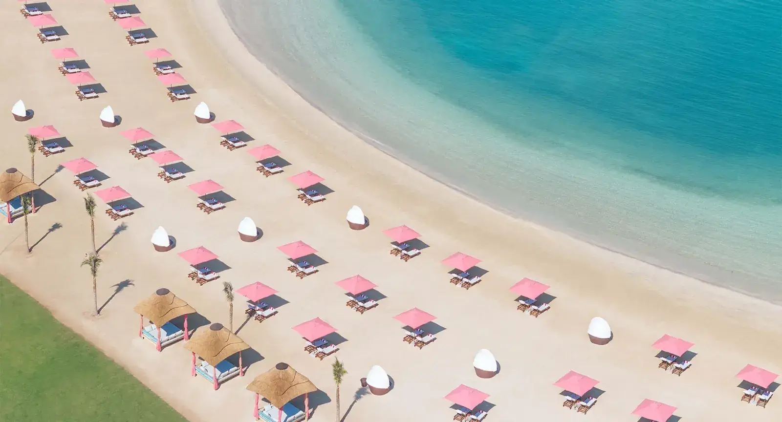 Anantara Mina Al Arab beach aerial view