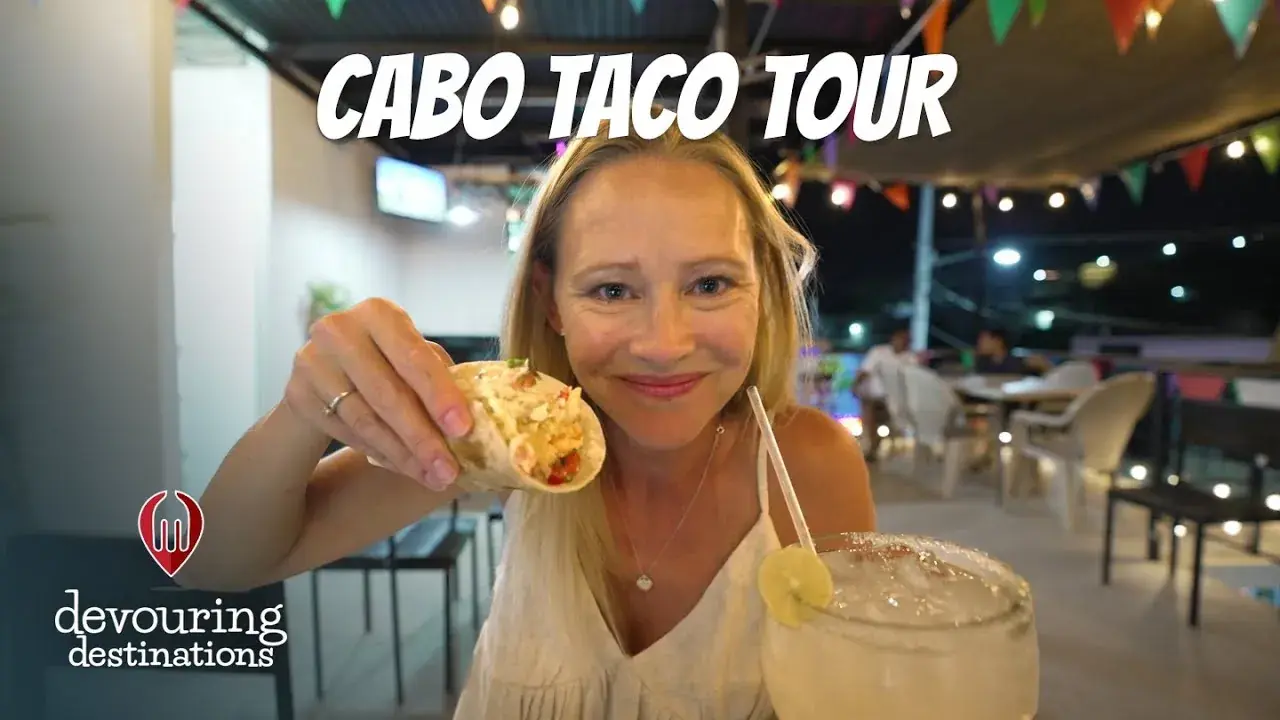 The Lockwood family on a taco and tequila walking tour in San José del Cabo, Mexico