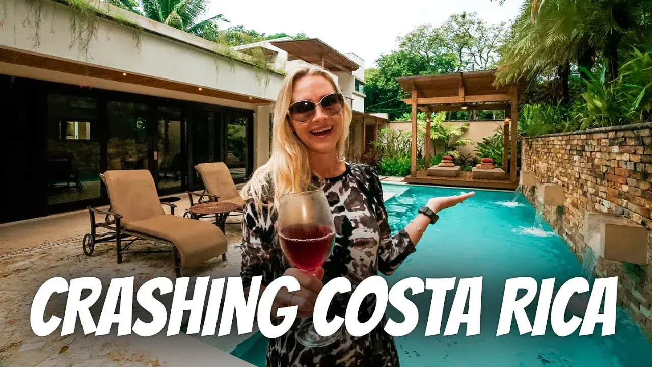 The Lockwood family at a beach villa in Nosara, Costa Rica