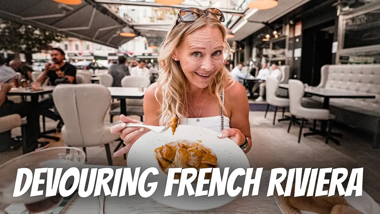 The Lockwood family dining at a restaurant on the French Riviera, France