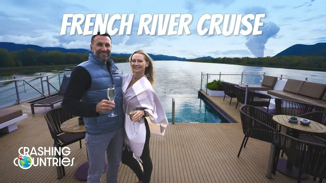 Erin Lockwood stands on the top deck of a river cruise ship